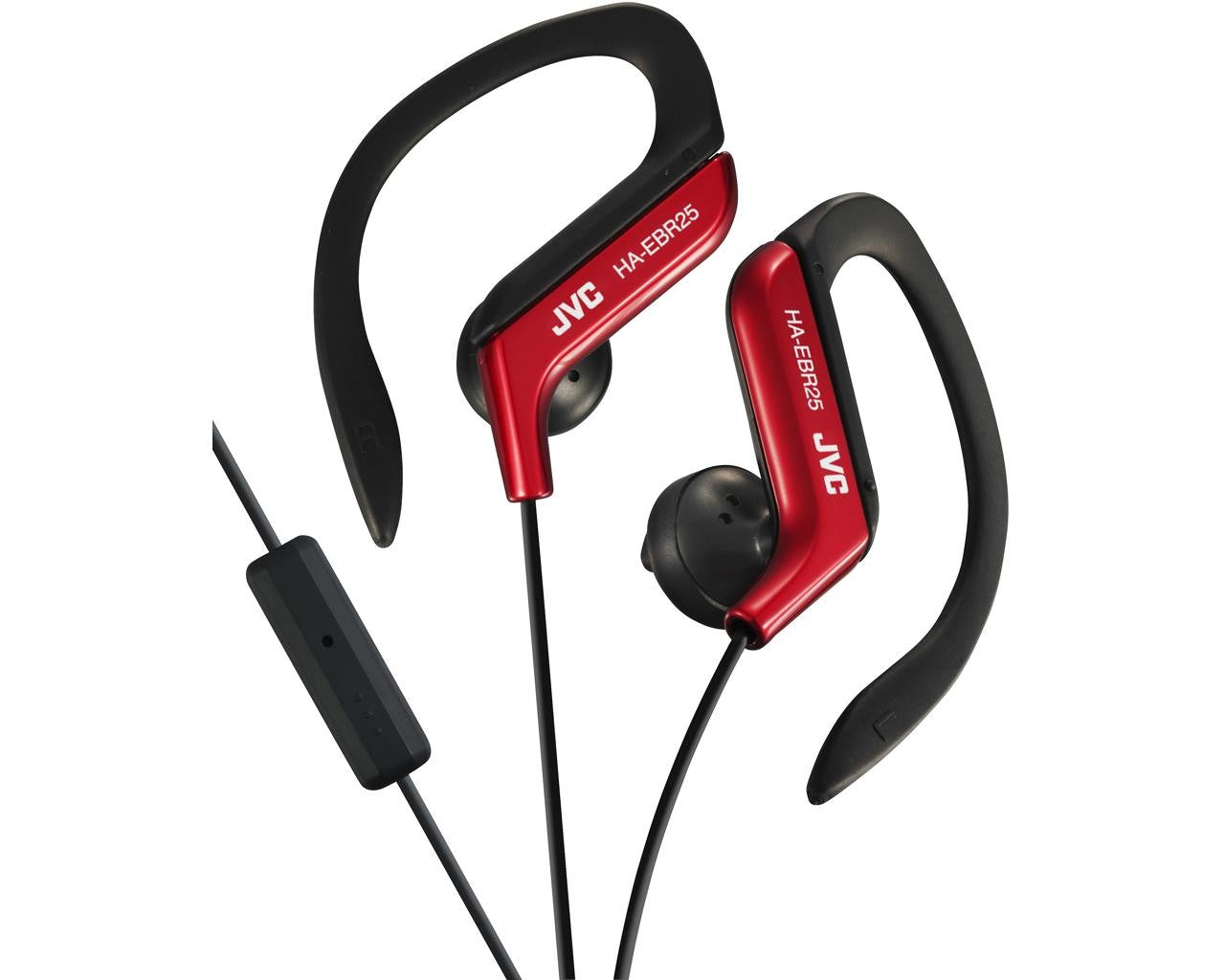 JVC Wired In-Ear HeadphoneHeadphones1-button remote and mic for iPhone / iPod / iPad / Android / BlackBerry Powerful 13.5mm neodymium driver unit Ear clip heaphones with adjustable clip structure which has five selectable position for secure fit Bass-boos